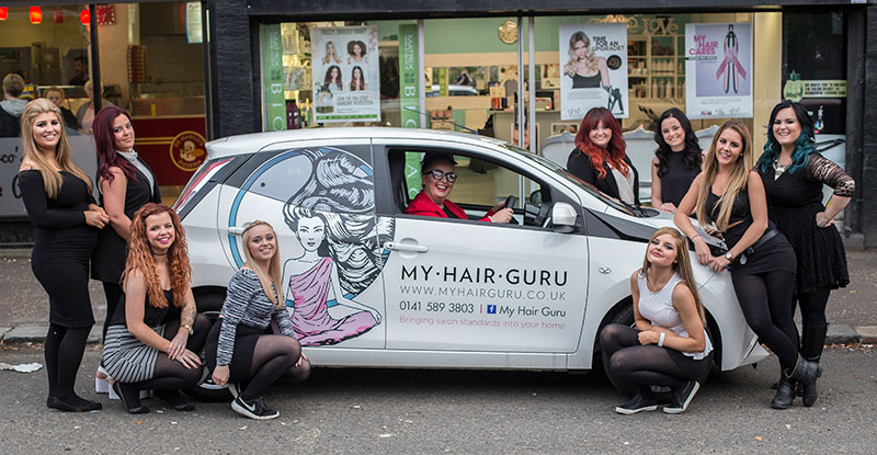 mobile hairdressers and beauty in Paisley